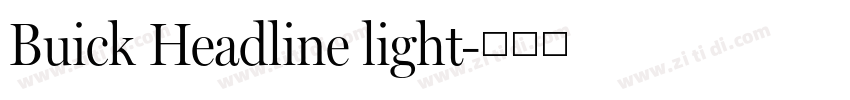 Buick Headline light字体转换 Buick Headline light字体转换